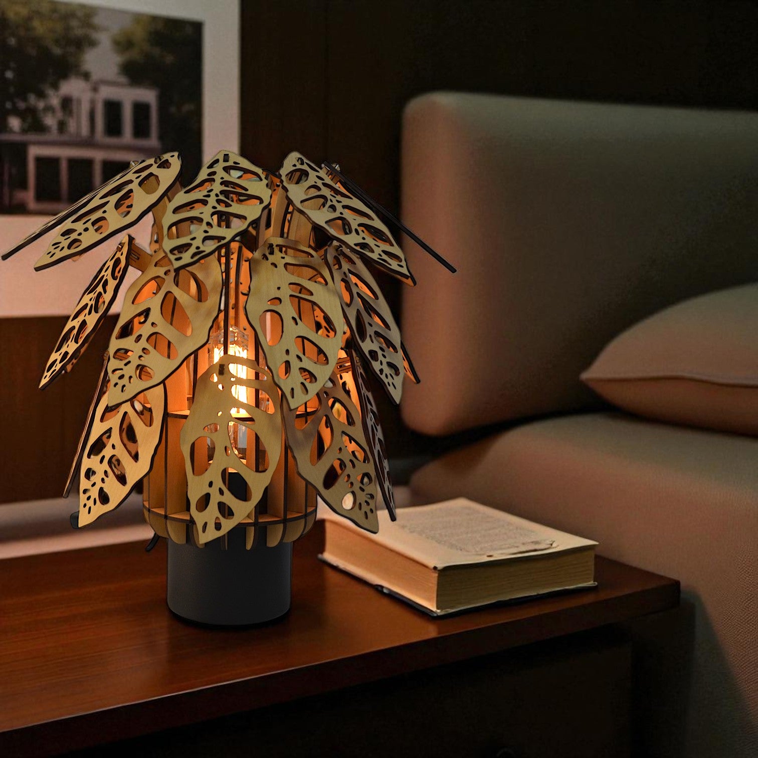 monstera lamp Monstera Table Lamp – Maris Herr Collections
