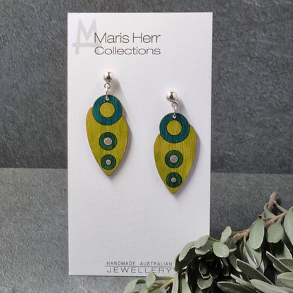 Scarab Earrings - Pewter