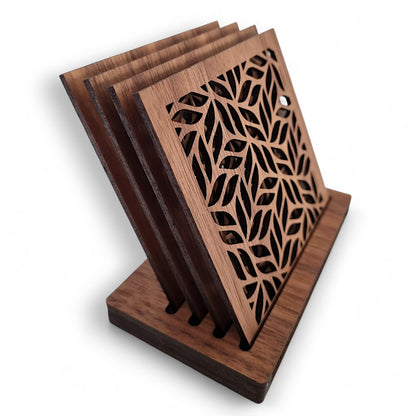 Autumn Leaves Coaster Set