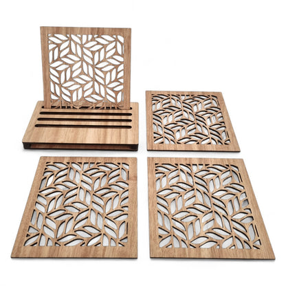 Autumn Leaves Coaster Set