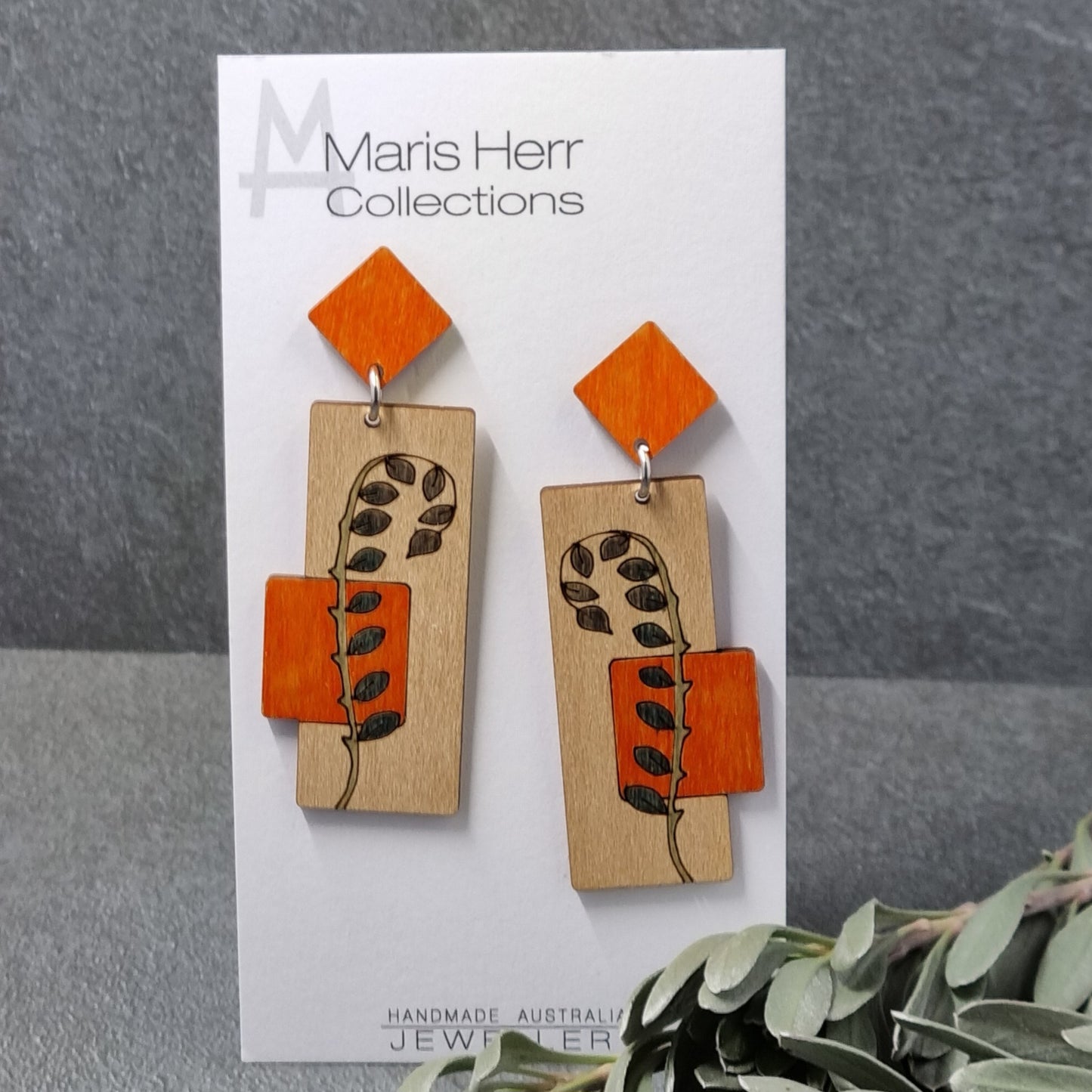 Botanicals Leaves - Orange