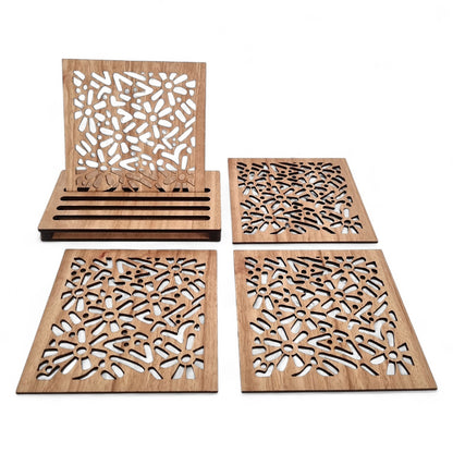 Daisy & Dots Coaster Set