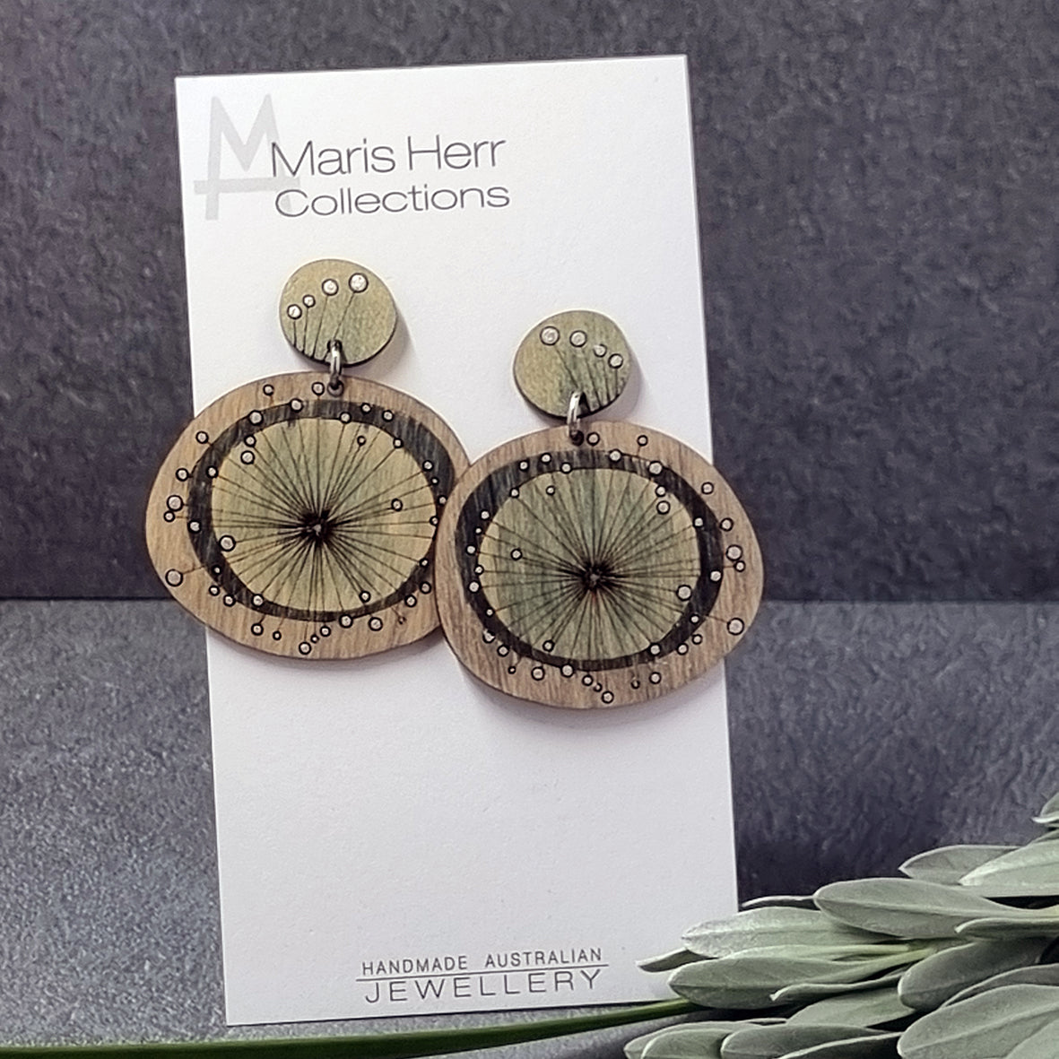 Dandelion Earrings - Pewter