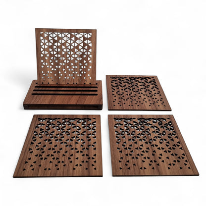 Falling Triangles Coaster Set