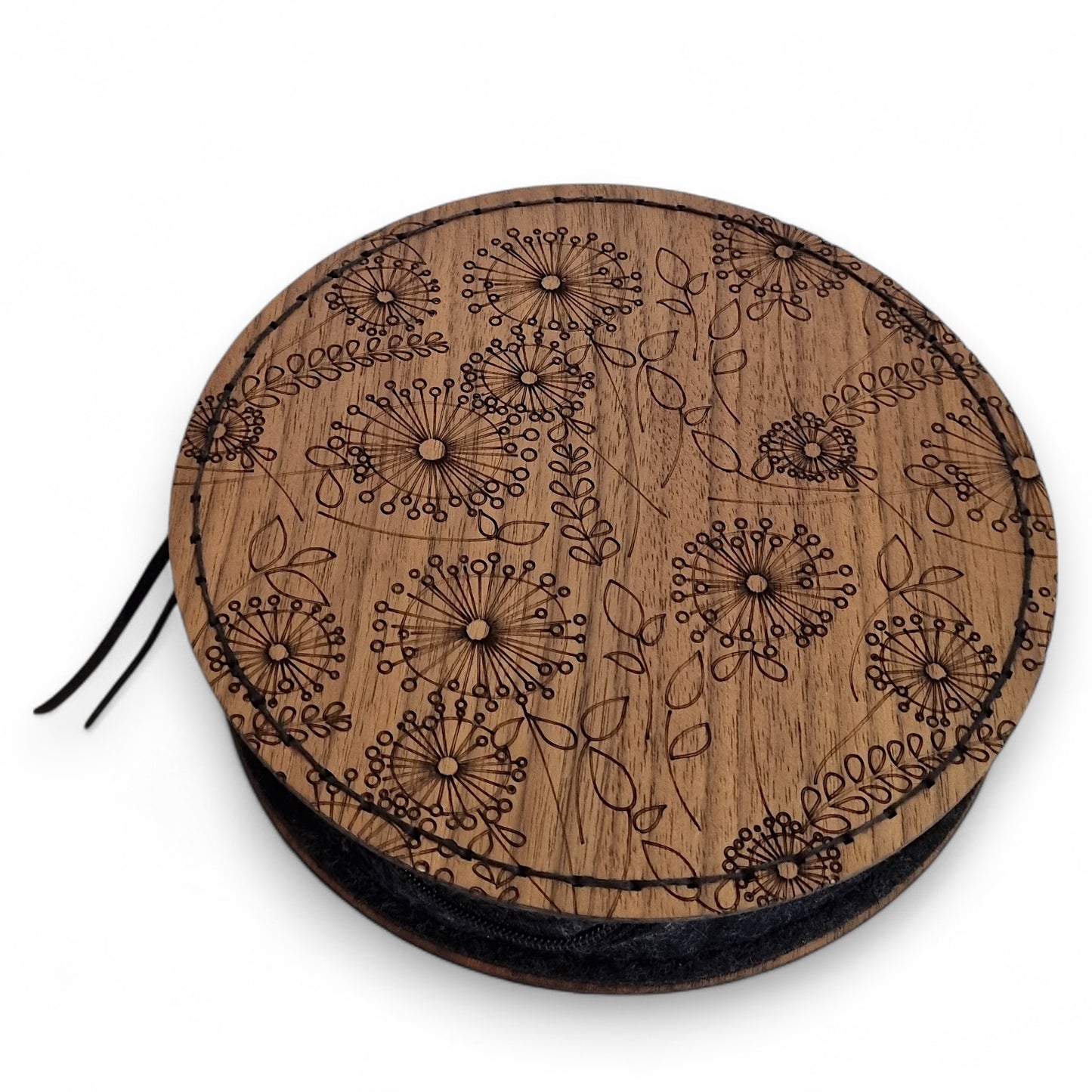 Floral Mid Century Circular Knitting Needle Case