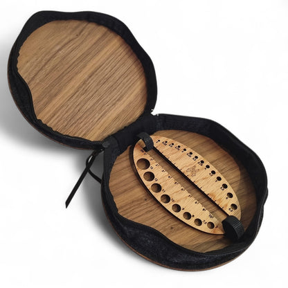 Floral Mid Century Circular Knitting Needle Case