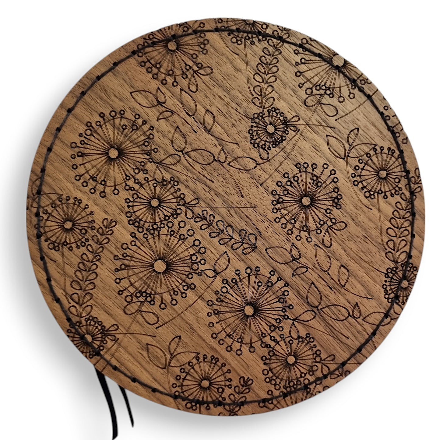 Floral Mid Century Circular Knitting Needle Case