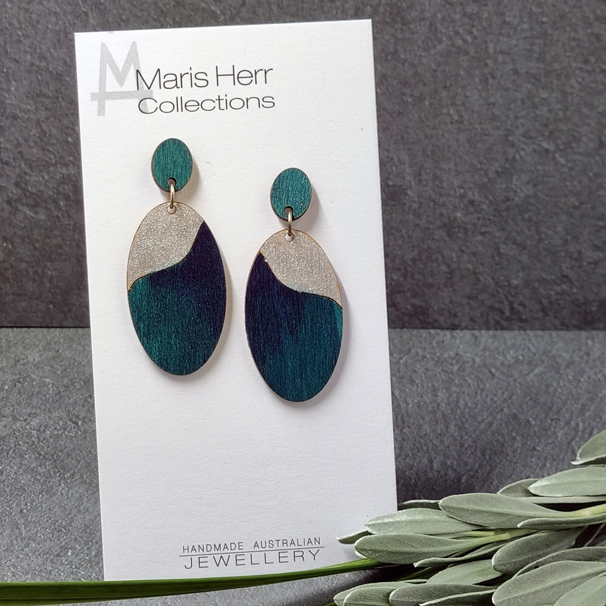 Oval Drop - Cyan