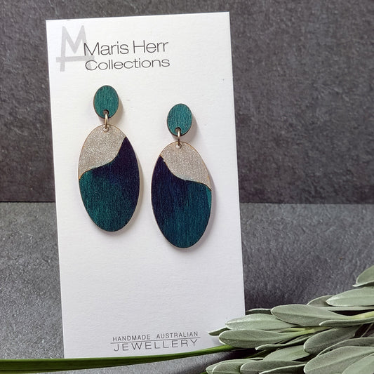 Oval Drop - Cyan