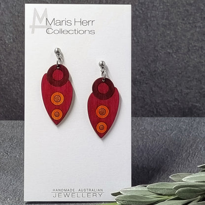 Scarab Earrings - Pewter