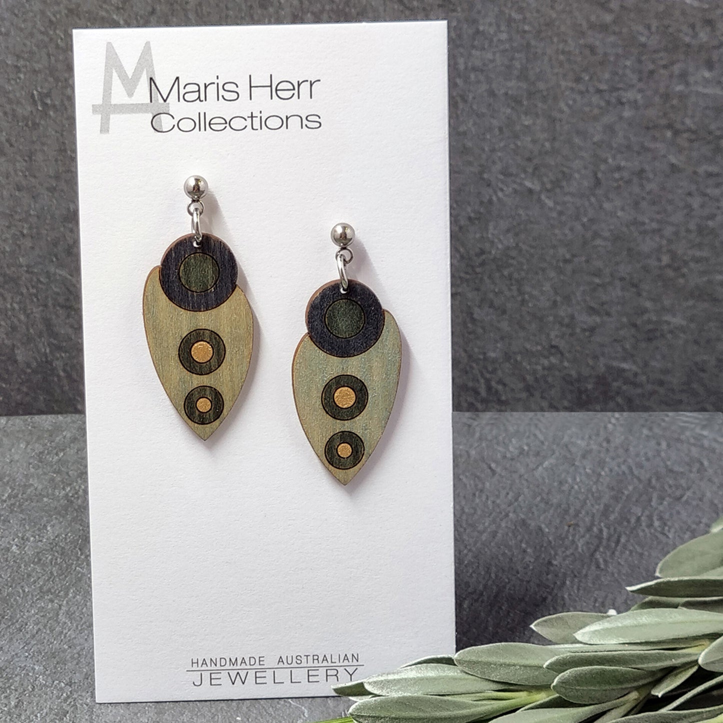 Scarab Earrings - Grape