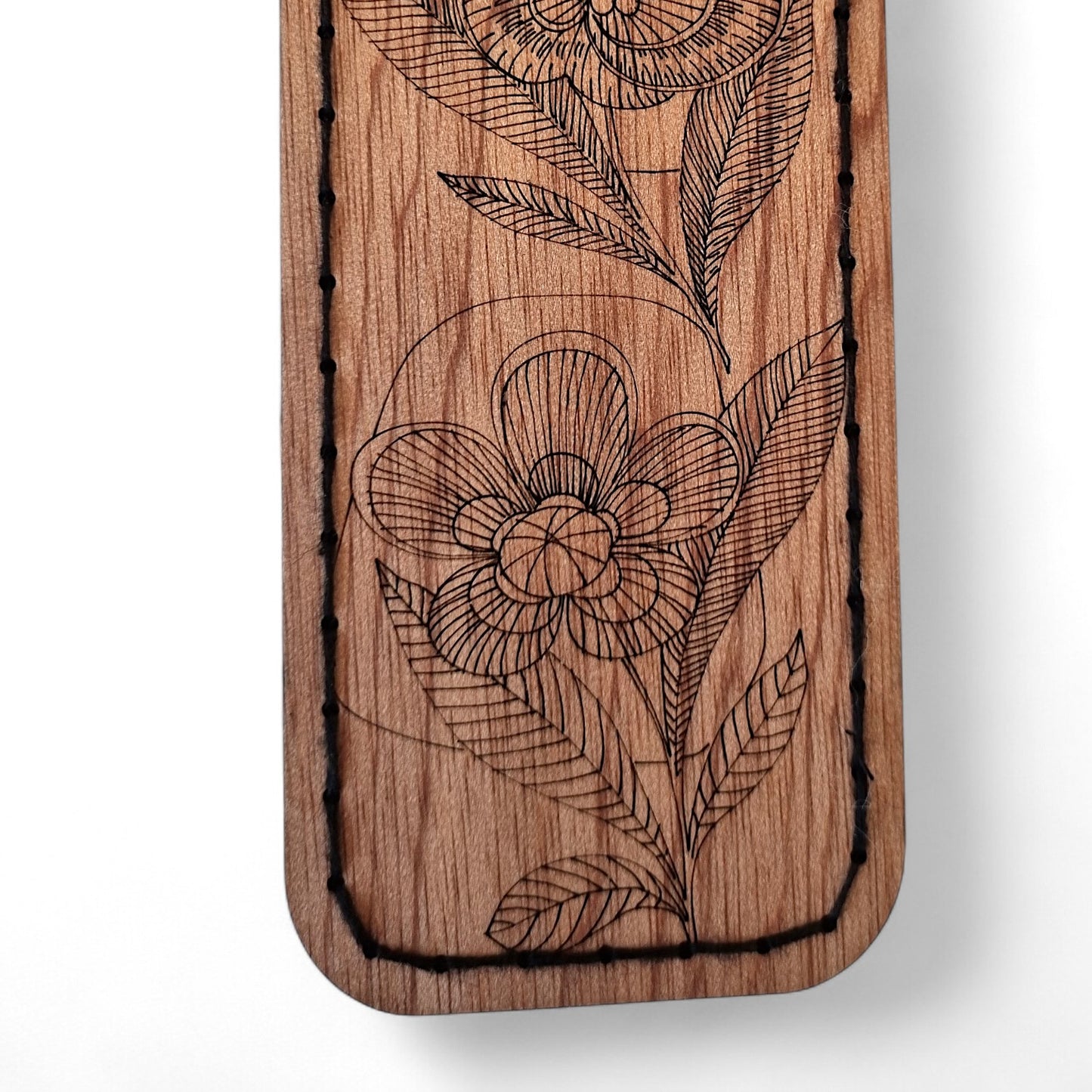 Straight Knitting Needle Case - Floral