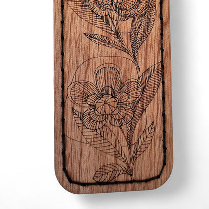 Straight Knitting Needle Case - Floral
