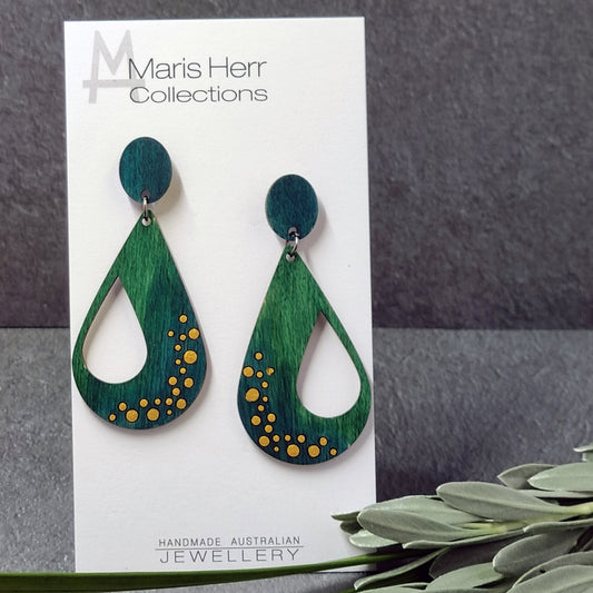 Tear Drop Earring - Cyan